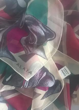 Alaïa платок шелк оригинал франция