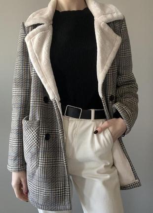 Теплий піджак пальто oversize2 фото