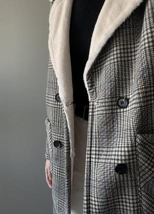 Теплий піджак пальто oversize3 фото