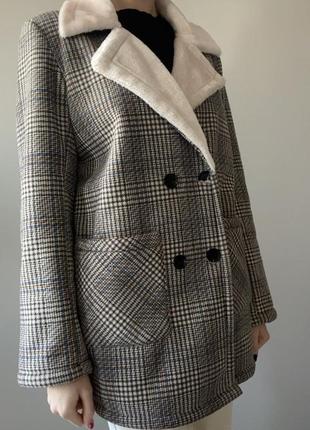 Теплий піджак пальто oversize7 фото