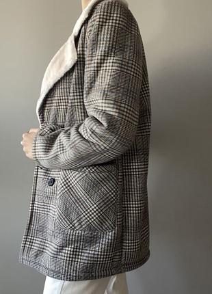 Теплий піджак пальто oversize4 фото