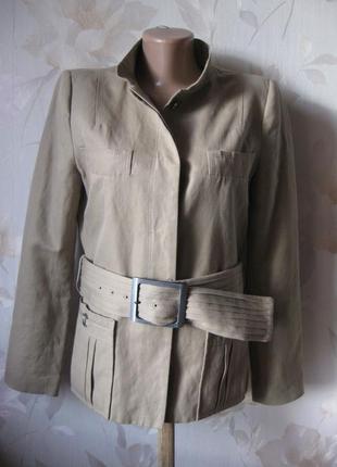 Стильный пиджак  жакет льняной лен+коттон4 фото