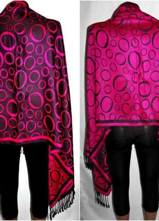 Роскошный шарф палантин платок 100% кашемир шерсть cashmere2 фото