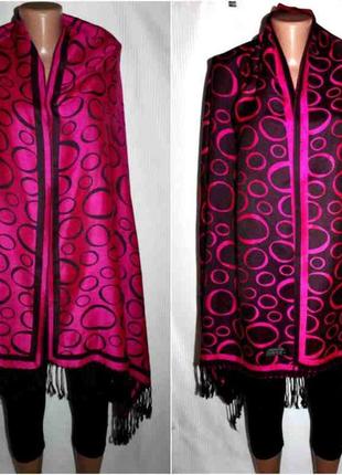 Роскошный шарф палантин платок 100% кашемир шерсть cashmere4 фото