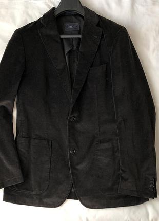 Піджак joop! кежуал. велюр. коричнево-чорний