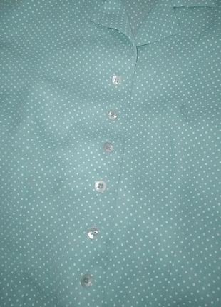 Шифоновая блуза в горошек4 фото