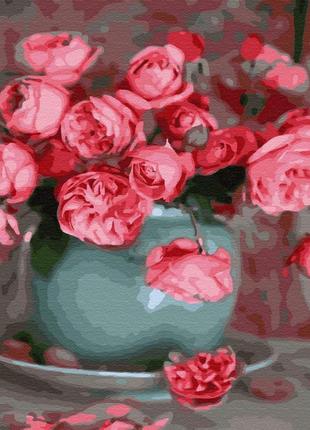 Картина за номерами чайні троянди