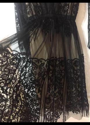 Сукня міді мереживо3 фото