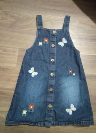 Джинсовый сарафан на девочку 2-3 года