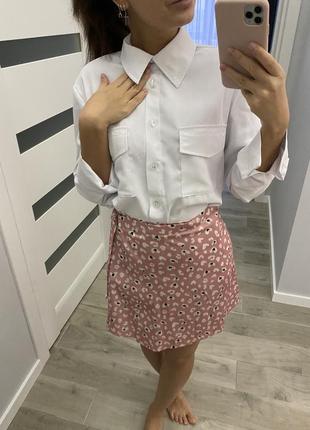 Блуза рубашка с карманами на груди в стиле zara сафари