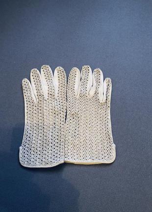 Кожаные перчатки для автоледи автоперчатки3 фото