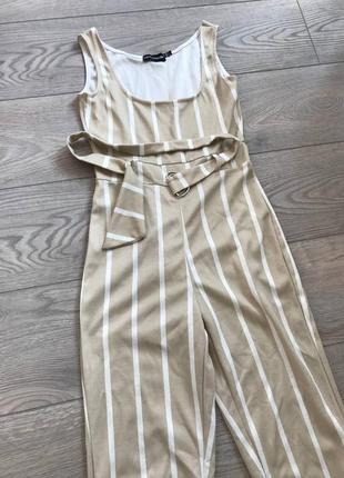 Комбинезон в полоску комбез prettylittlething