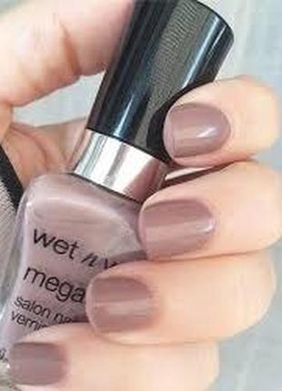 Лак для ногтей wet n wild wild megalast salon nail color e2013 wet cement