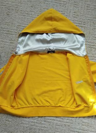 Олімпійка, натуральна бавовна, бавовняна кофта для занять спротом, красива толстовка, жовта олімпійка з капюшоном10 фото