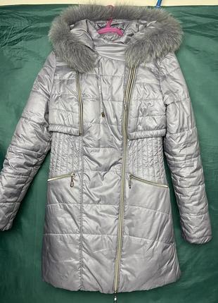 Зимова куртка-жилетка 2 в 1, пуховик на зиму-осінь1 фото