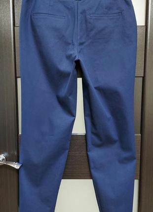 Базовые плотные свободные синие брюки oodji2 фото