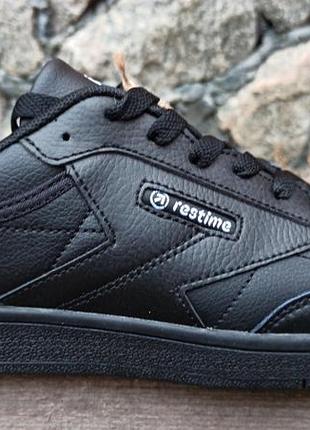 Кроссовки мужские кожаные restime в стиле reebok р. 44
