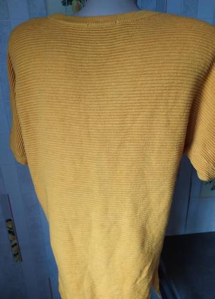 Кофта, джемпер, свитер с коротким рукавом горчица2 фото