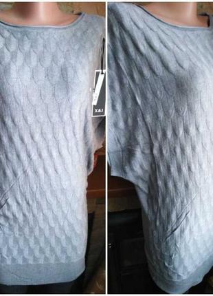Мягкий удлинённый свитерок/туника с кашемиром. размер м/л.6 фото