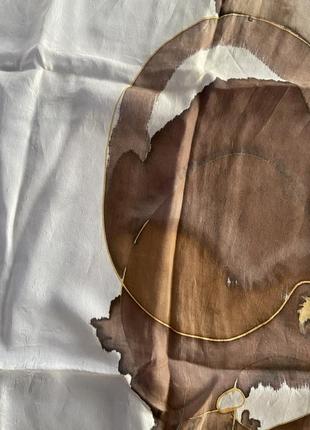 Шёлковый платок авторская ручная роспись3 фото