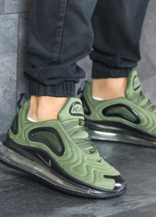 Мужские кроссовки nike air max 720  зеленые