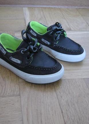 Мокасины,туфли  clarks 24р. кожа.