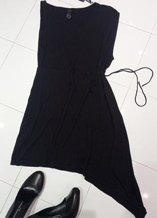 Ассимеиричное платье дизайнера maikel tawadros котон+ шёлк