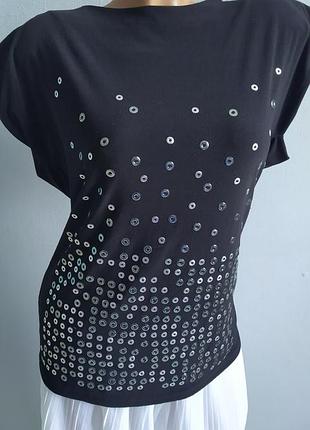 Чорна блуза, майка з металевими заклепками, twenty one