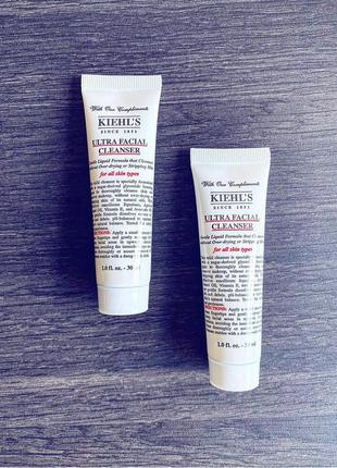 Очищуючий  гель для вмивання  kiehl’s since 1851 ultra facial cleanser, 30 мл