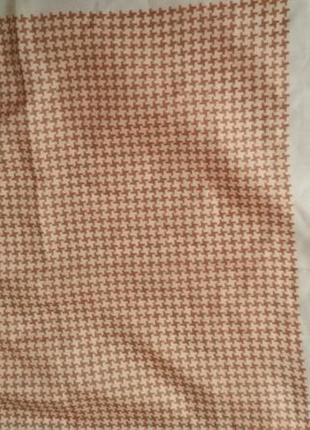 Хустка з принтом жовтий помаранчевий квадратний жовта квадратна оранжева платок декор на сумку аксесуар