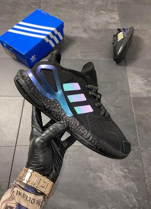 Adidas day jogger🆕черные мужские кроссовки🆕чоловічі кросівки🆕рефлектив 🆕40-45