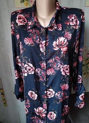 Блуза цветы