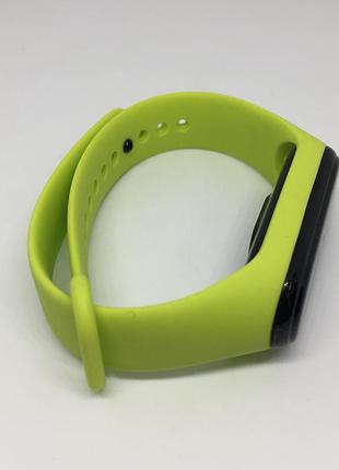 Ремешок силиконовый mi band 3 mi band 4 салатовый