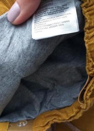 Нові вельветові штани h&m на підкладці розм. 1,5-2 р./924 фото