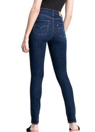 Жіночі джинси levi's 721 high rise skinny 24 denim джинси levis 7212 фото
