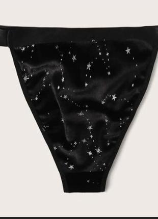 Бархатные трусики принт звёзды