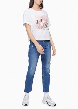 Футболка calvin klein jeans из премиального хлопка размер xs
