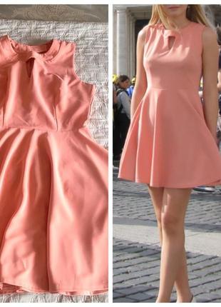 Очень нежное цвета нюд-персик платье paccio2 фото