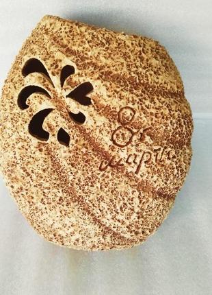 Декоративная ваза шамот "8 марта"