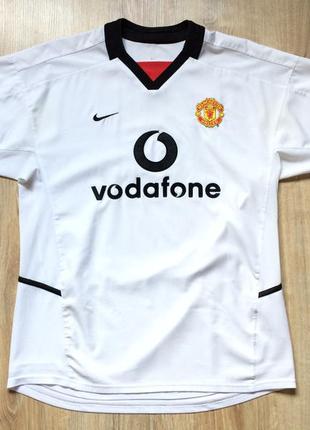 Чоловіча вінтажна футбольна джерсі nike manchester united football shirt 2002 20031 фото