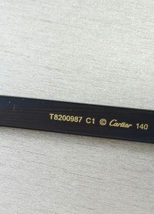 Окуляри в стилі cartier чоловічі чоловічі сонцезахисні фіолетово-сині дзеркальні7 фото