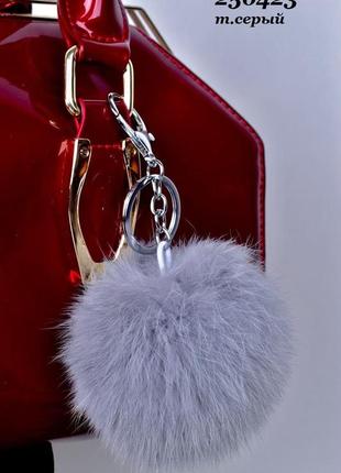 ⛔ брелок для ключей сумки телефона рюкзака натуральный мех кролик4 фото