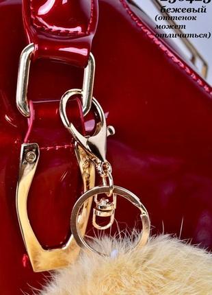 ⛔ брелок для ключей сумки телефона рюкзака натуральный мех кролик2 фото