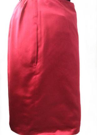 +красивая шелковая юбка streness  gabriele strehle, германия малинового цвета2 фото