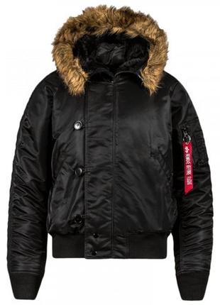 Чоловіча куртка аляска n-2b parca black alpha industries