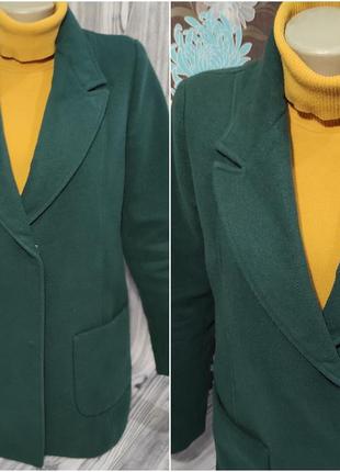 Демисезонное женское зеленое пальто van gils р.44\s короткое пальто5 фото