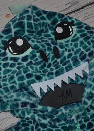 4-6/6-8/8-10 лет h&m детский костюм кигуруми комбинезон ромпер с хвостом дино динозавр6 фото
