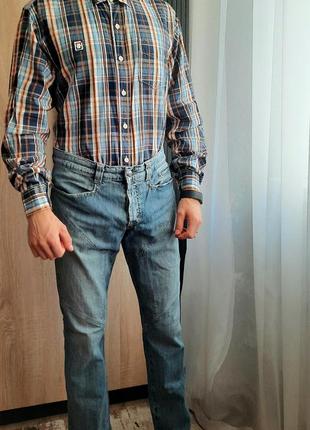 Брюки джинси итальянского бренда + рубашка (комплект)