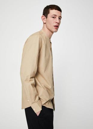 Рубашка воротник стоичка pull&bear3 фото