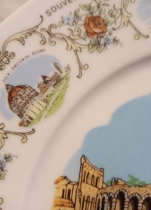Тарелка коллекционная , достопримечательности италии
